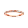 diamond band in rose gold