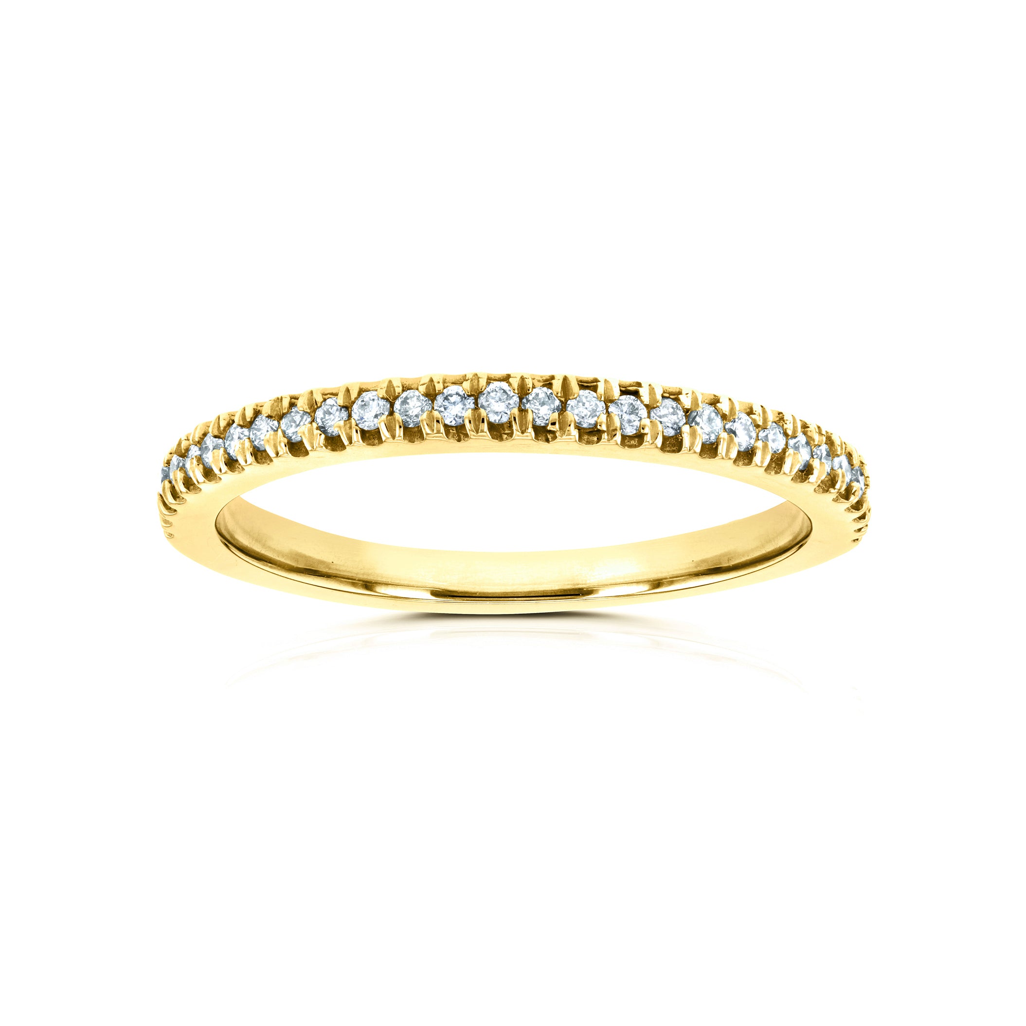 0.15 Carat Natural Diamond Split Prongs Ring