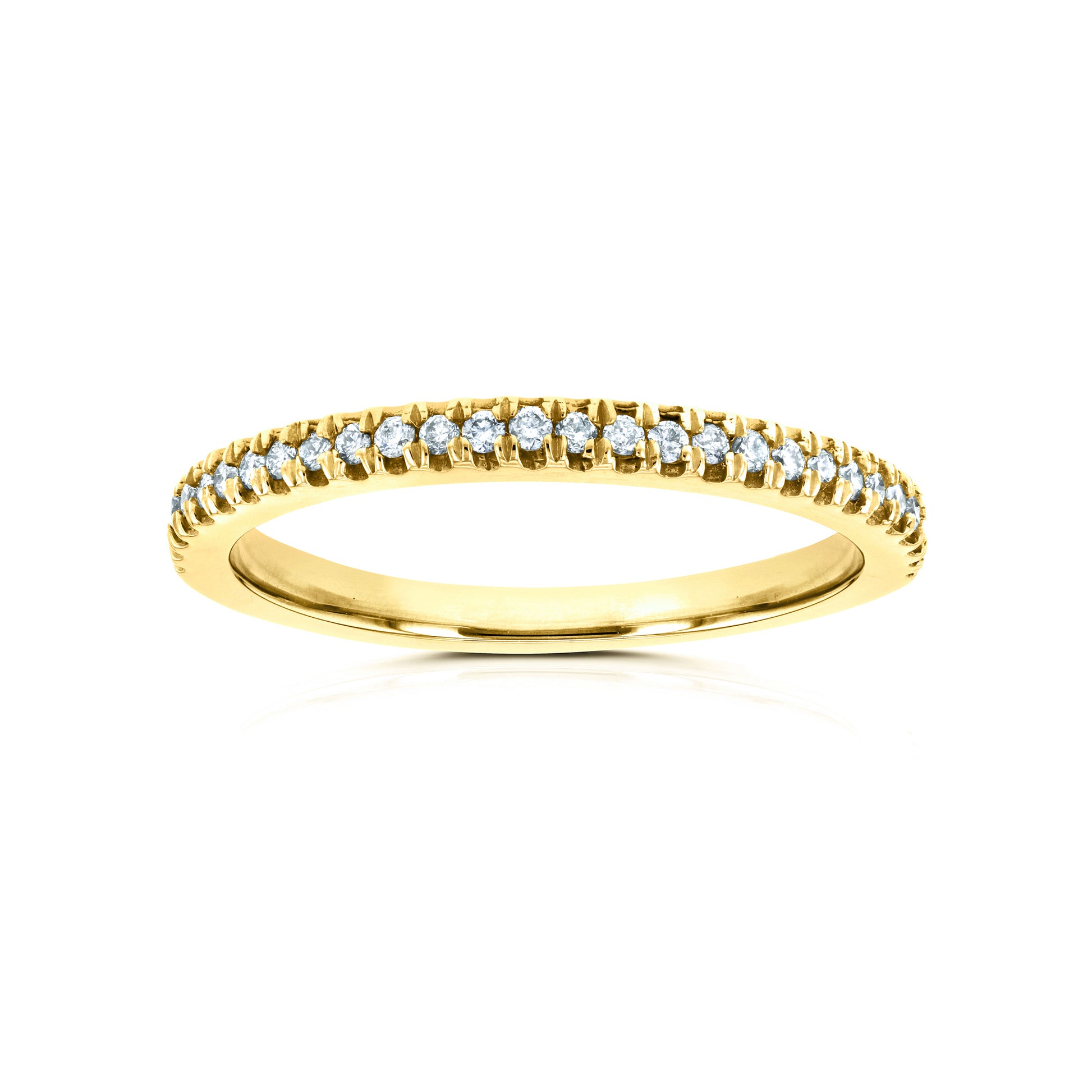 0.15 Carat Natural Diamond Split Prongs Ring