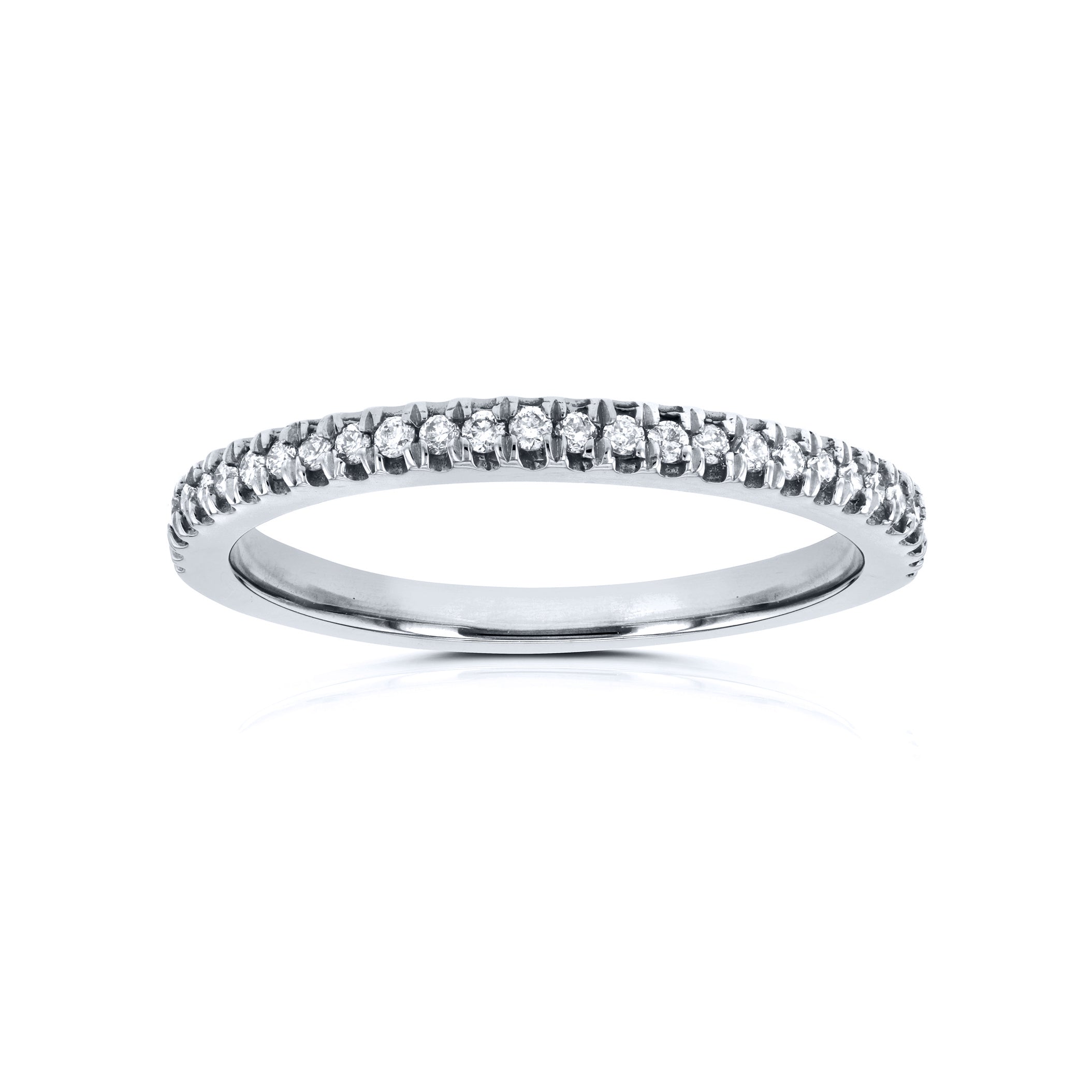 0.15 Carat Natural Diamond Split Prongs Ring