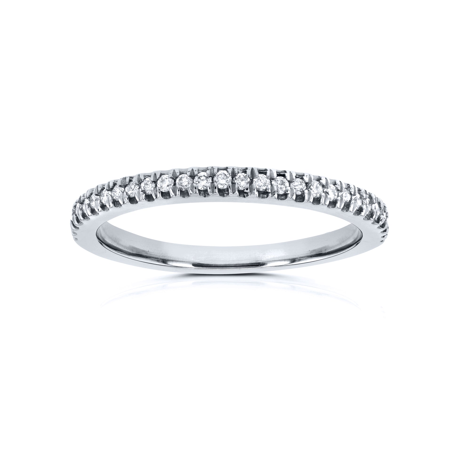 0.15 Carat Natural Diamond Split Prongs Ring