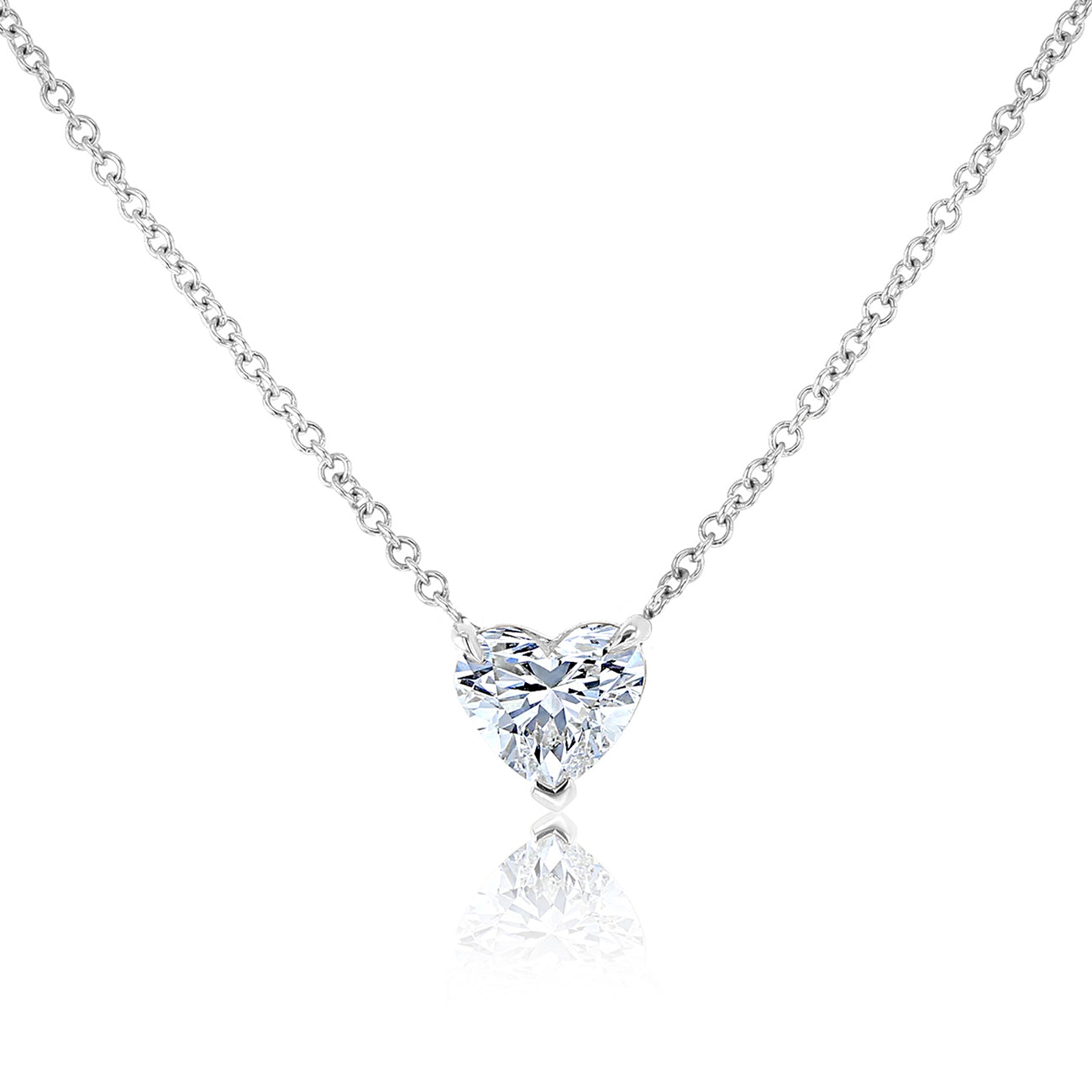 1 Carat Natural Diamond Clover Necklace