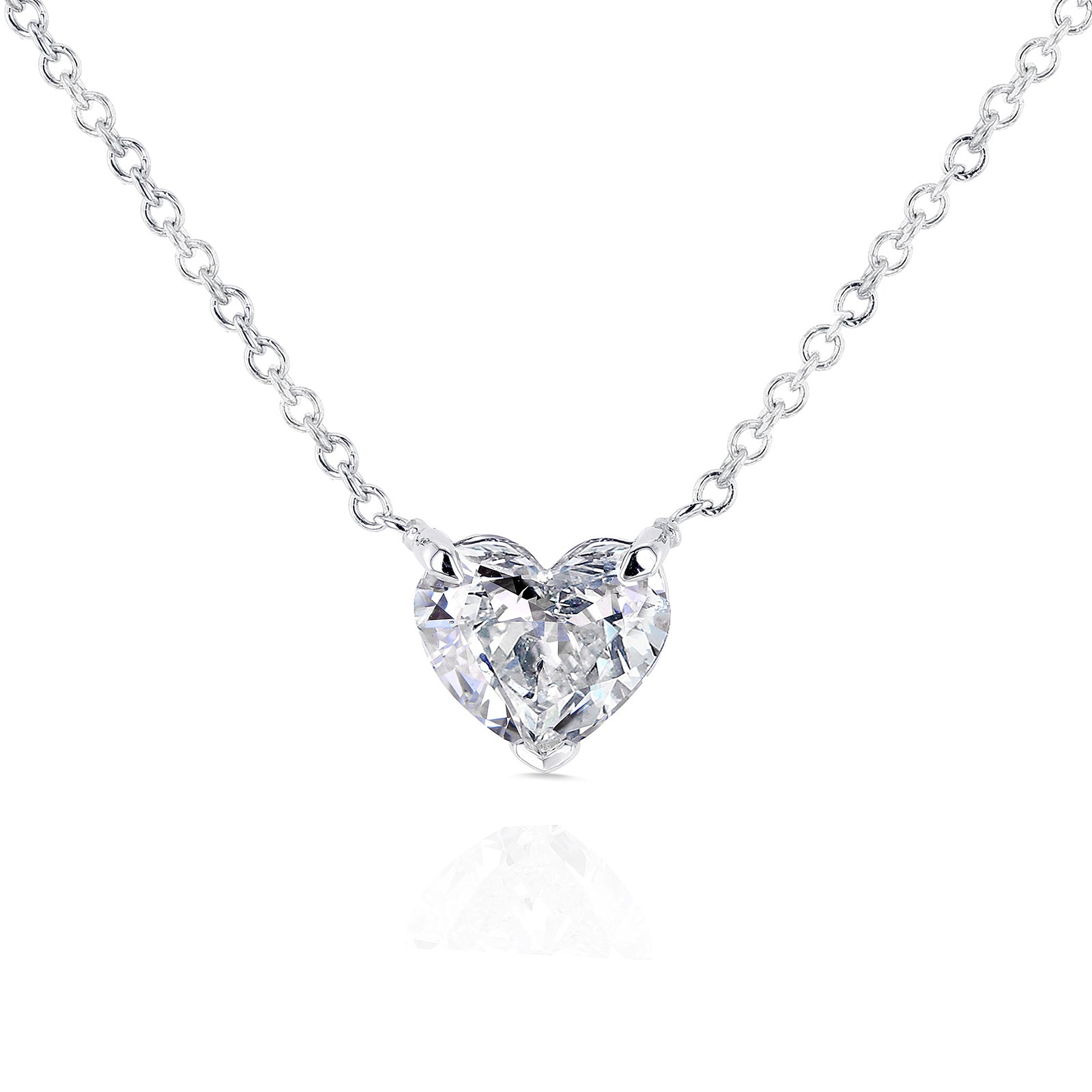 0.75 Carat Natural Diamond Clover Necklace