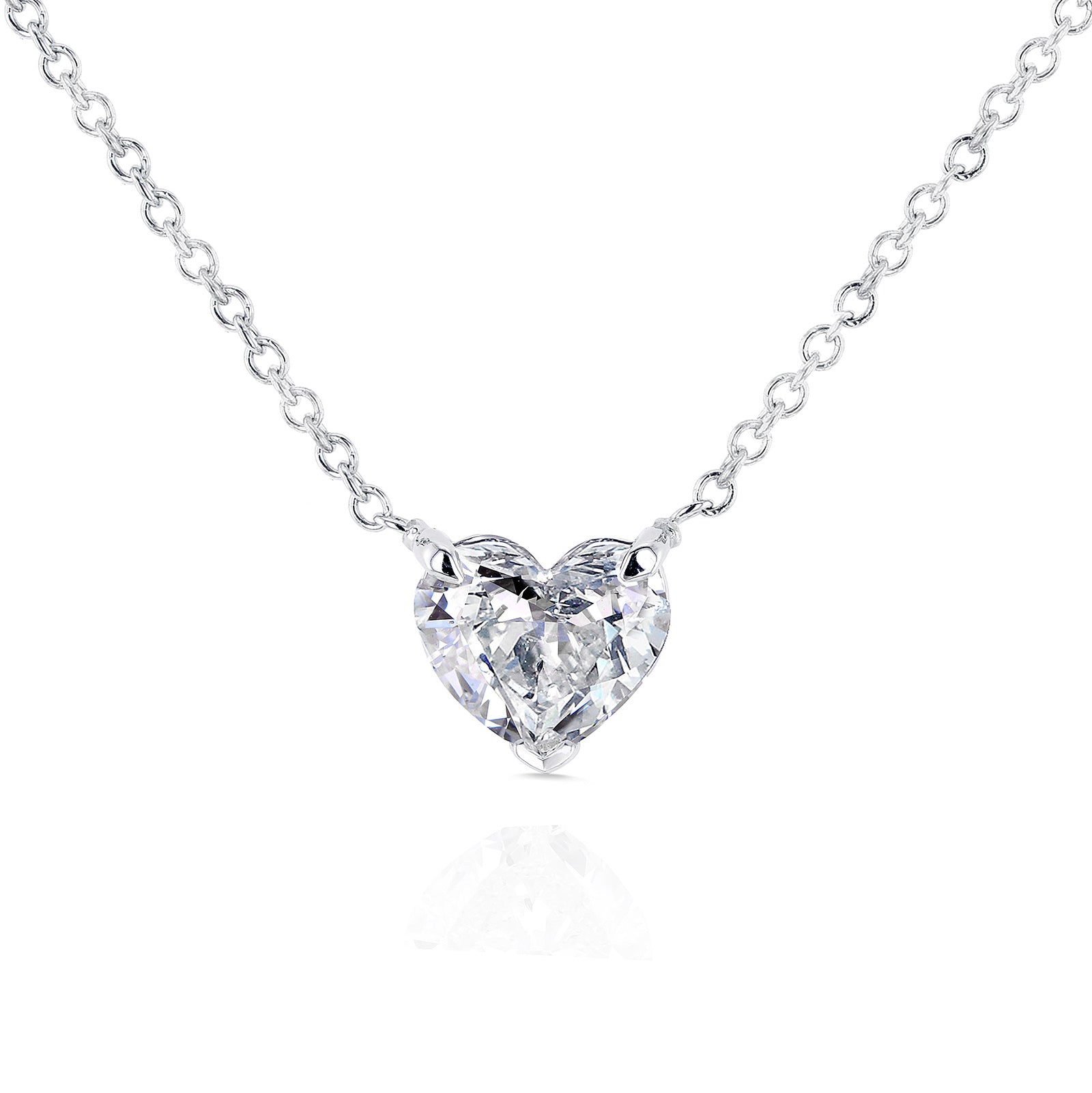 0.75 Carat Natural Diamond Clover Necklace