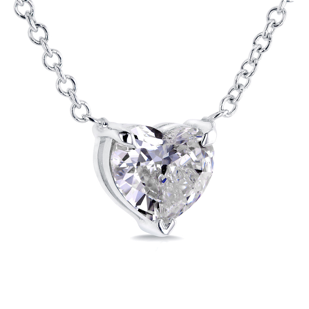 0.75 Carat Natural Diamond Clover Necklace