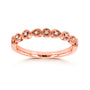 Alternating Accent Katalina Stacking Ring - rose gold option