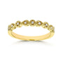 Alternating Accent Katalina Stacking Ring - yellow gold option