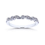 Natural Diamond Accent Simple Stackable Ring