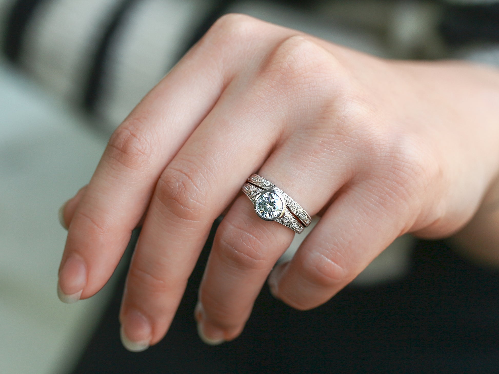 Natural Diamond Lucille Shadow Ring