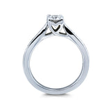Ribbon Diamond Twist Ring 14k White Gold