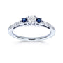 0.25 Carat Sapphire 3-Stone Sylvie Ring