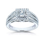 0.5 Carat Natural Diamond Square Split Ring