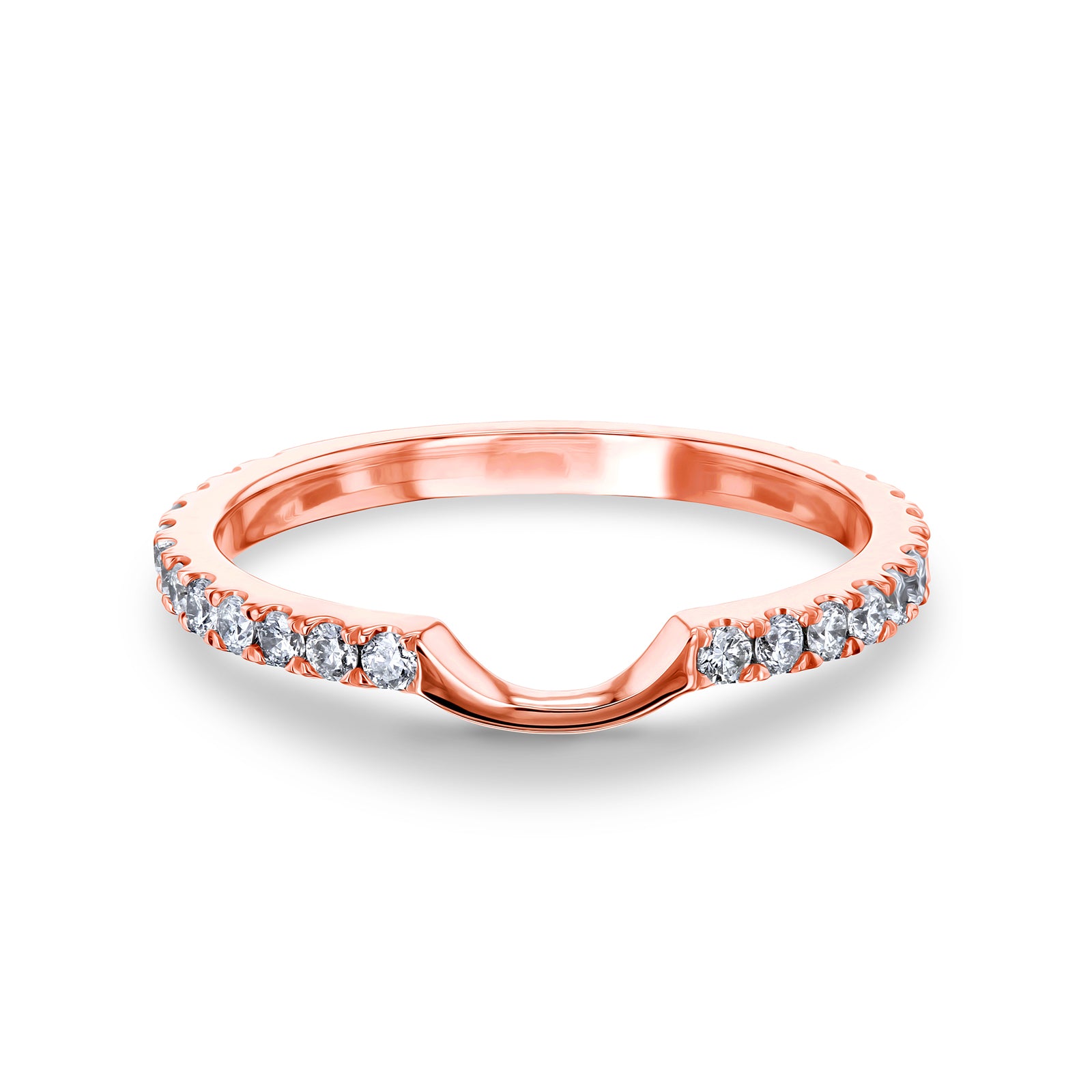 Natural Diamond Tully Shadow Ring - rose gold option