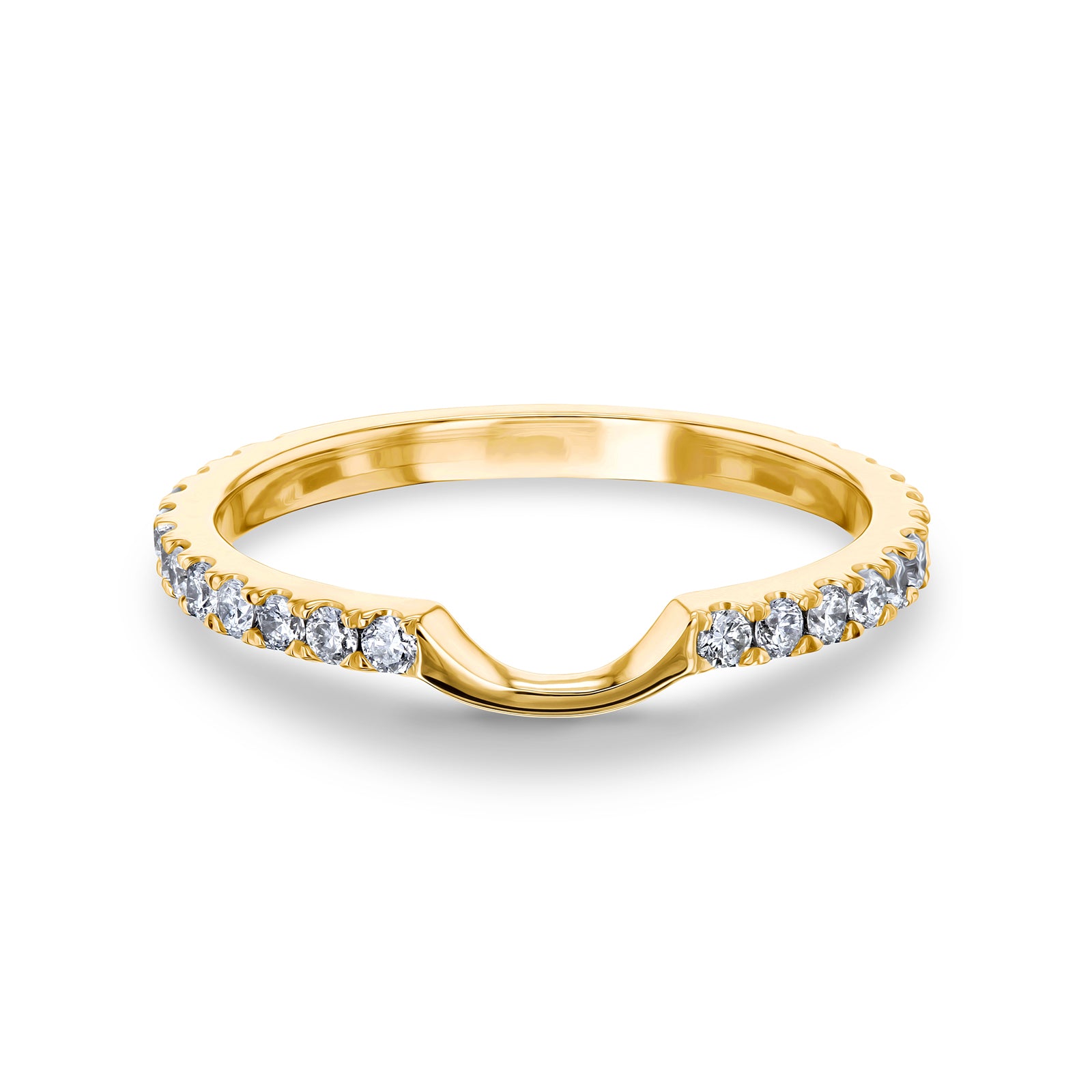 Natural Diamond Tully Shadow Ring - yellow gold option