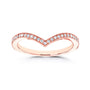 Lab Grown Diamond Wishbone Venus Ring in Rose Gold