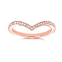 Lab Grown Diamond Wishbone Venus Ring in Rose Gold