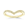 Lab Grown Diamond Wishbone Venus Ring in Yellow Gold