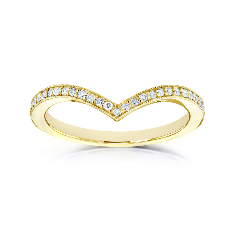 Lab Grown Diamond Wishbone Venus Ring in Yellow Gold