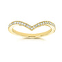 Lab Grown Diamond Wishbone Venus Ring in Yellow Gold
