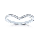 Lab Grown Diamond Wishbone Venus Ring in White Gold