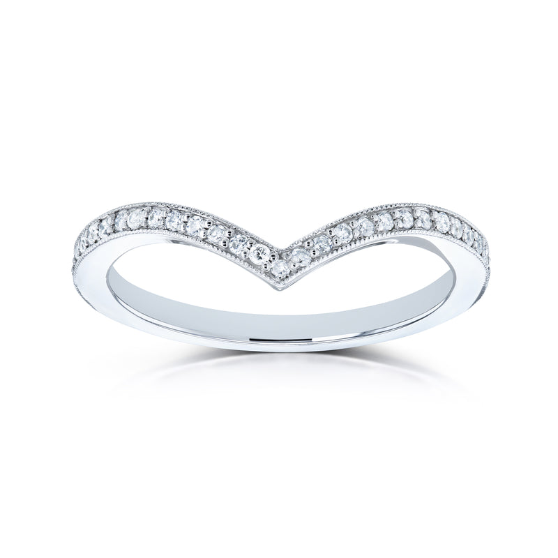 Lab Grown Diamond Wishbone Venus Ring in White Gold