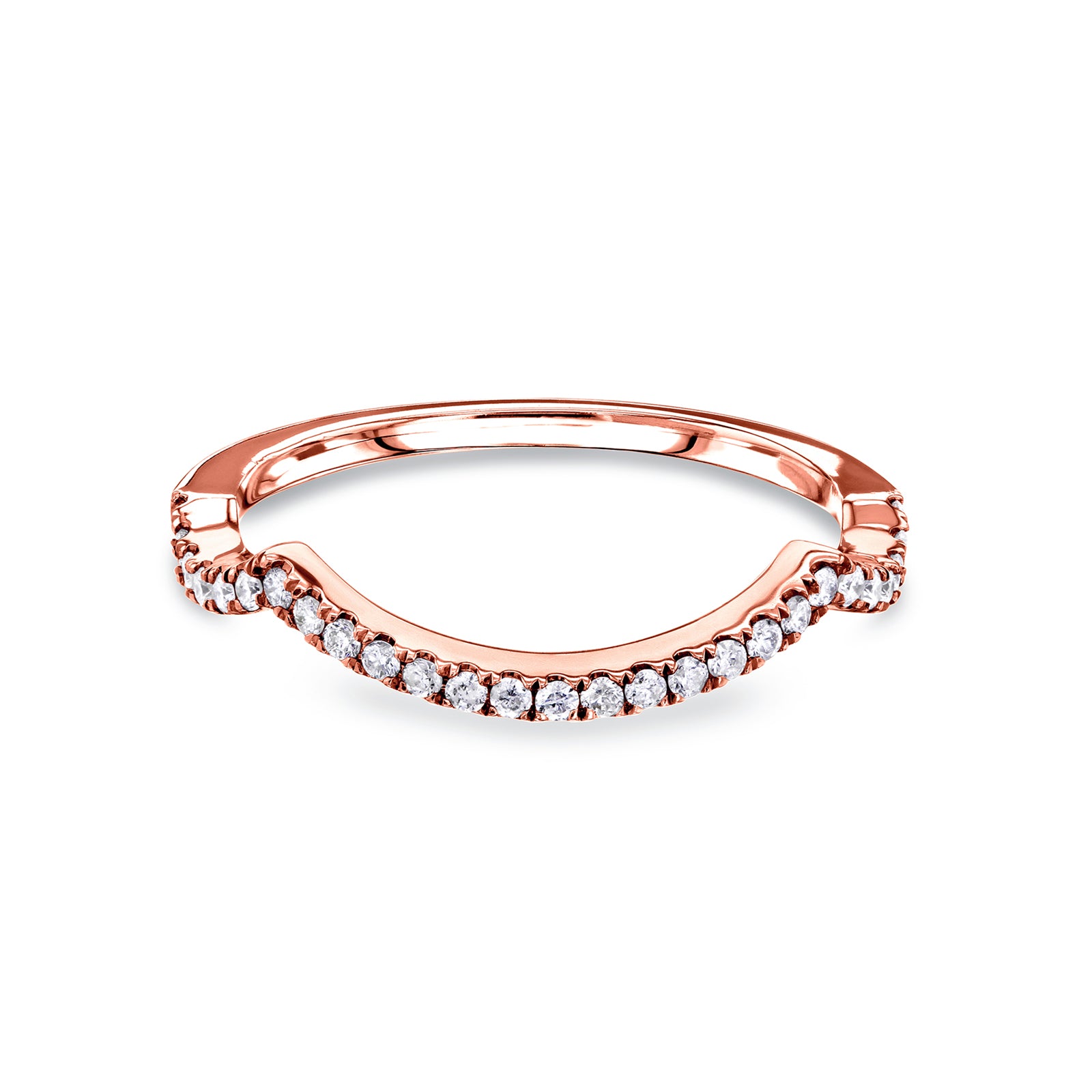 Natural Diamond Dana Shadow Ring - rose gold option