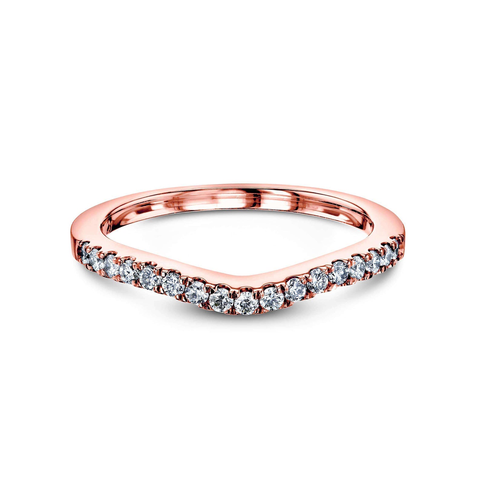 Natural Diamond Macie Shadow Ring - rose gold option