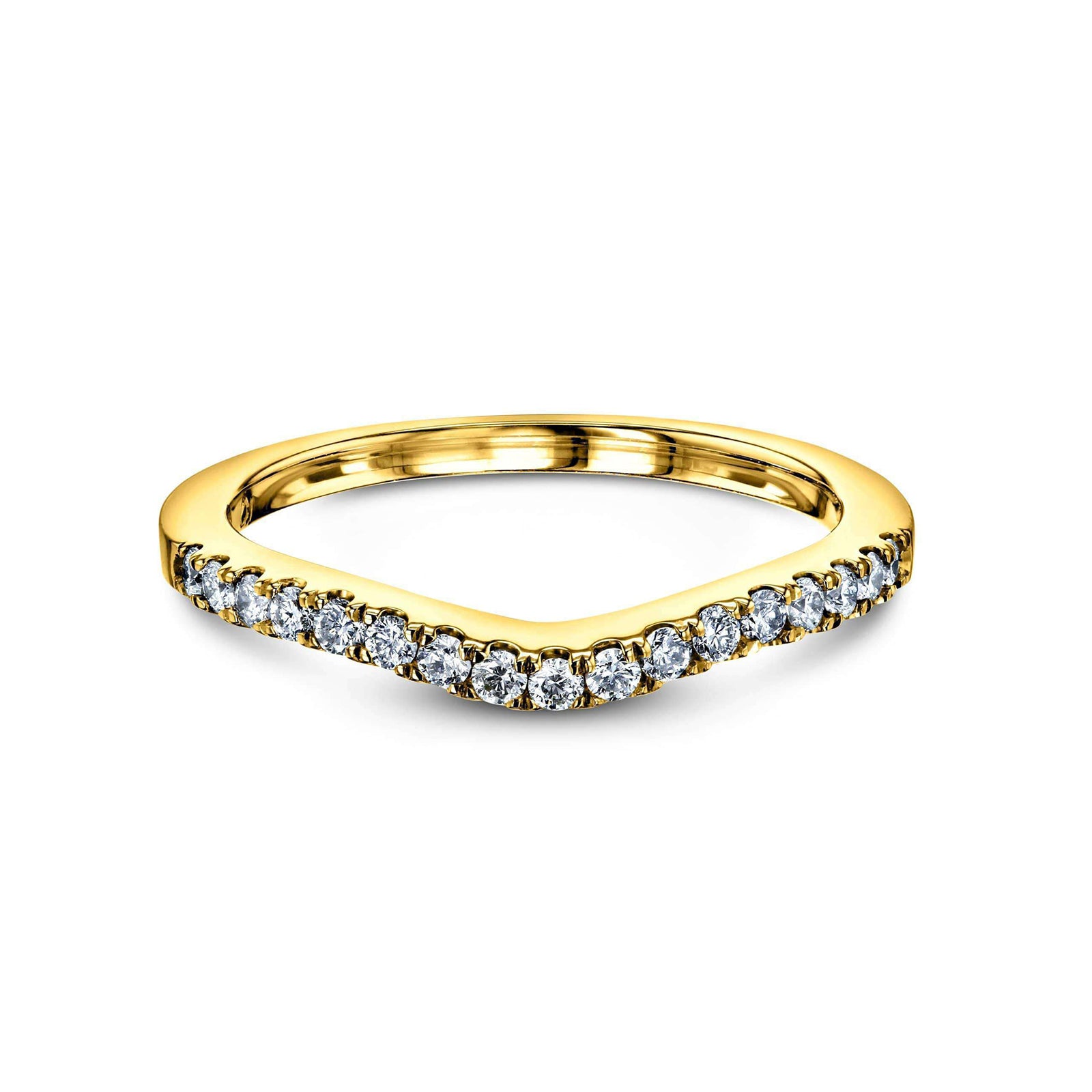 Natural Diamond Macie Shadow Ring - yellow gold option