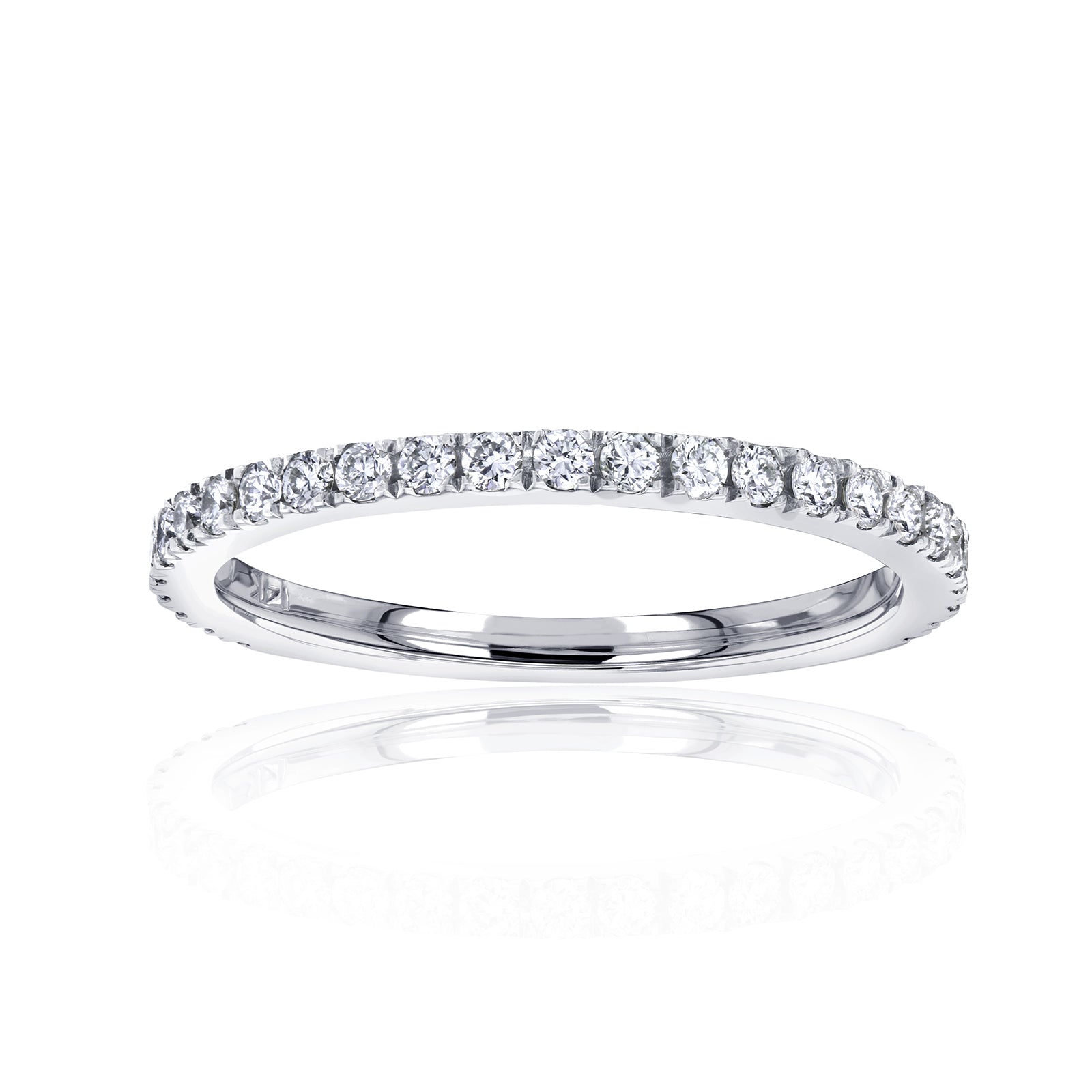 0.3 Carat Natural Diamond Pavé Margaret Ring