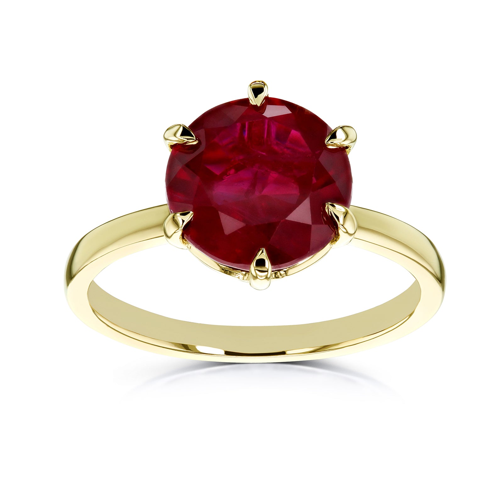 Solitaire Ruby Ring