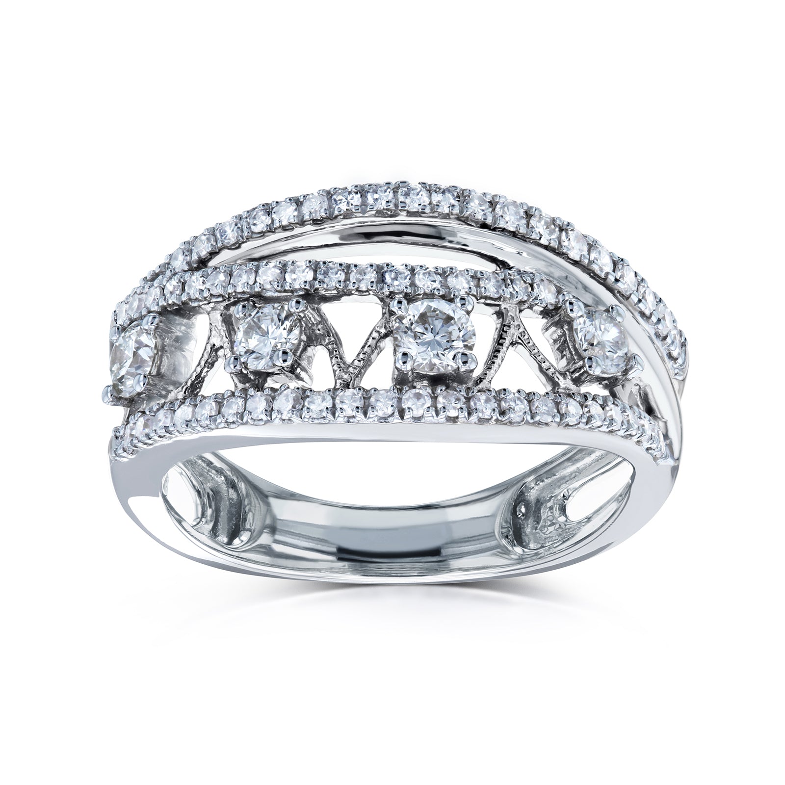 0.5 Carat Natural Diamond Anniversary Ring