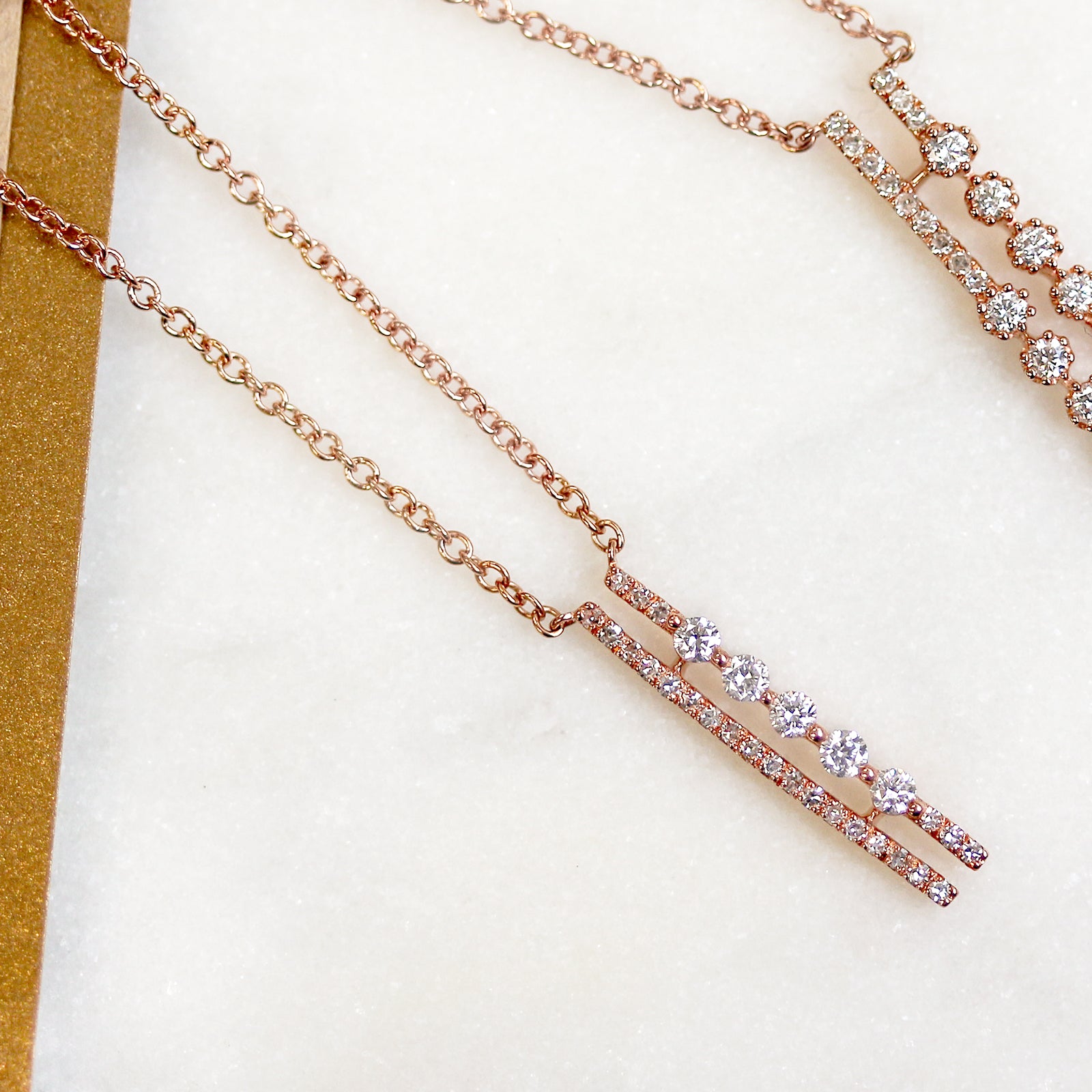 0.16 Carat Natural Diamond Cosmo Y-Necklace