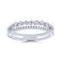 0.25 Carat Bubble Topped Double Strand Ring