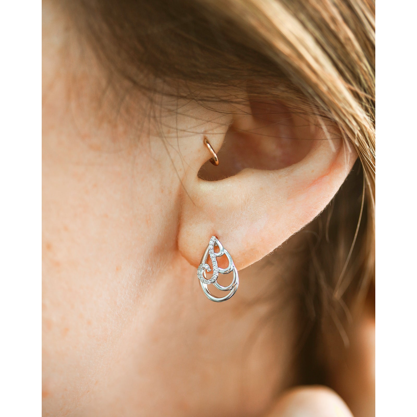 Natural Diamond Accent Lulu Earrings