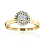 0.2 Carat Natural Diamond Round Cluster Travel Ring