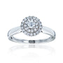 0.2 Carat Natural Diamond Round Cluster Ring