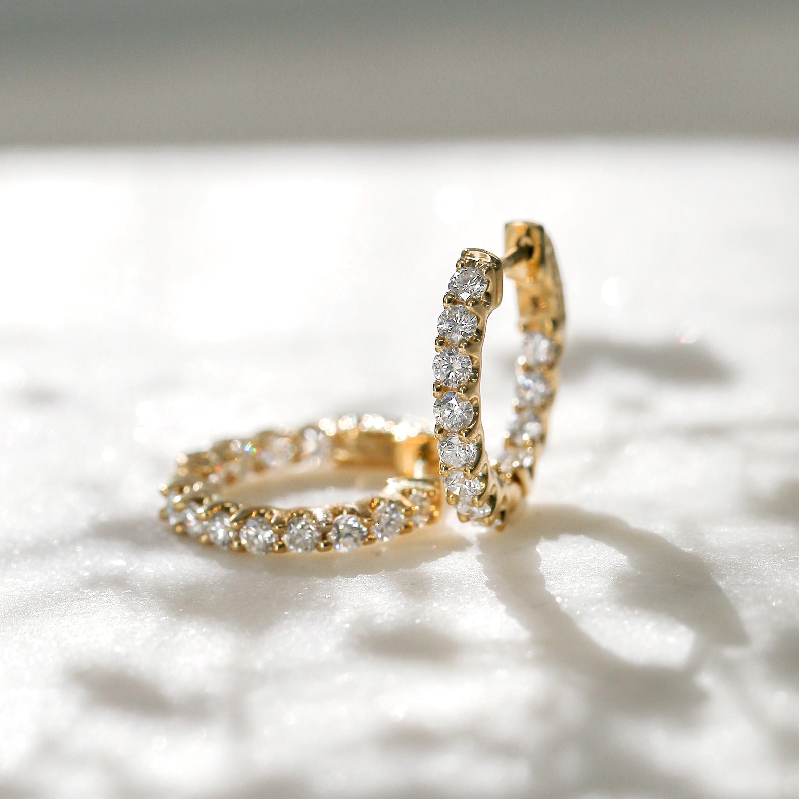 1 Carat Natural Diamond Inside Out Huggies