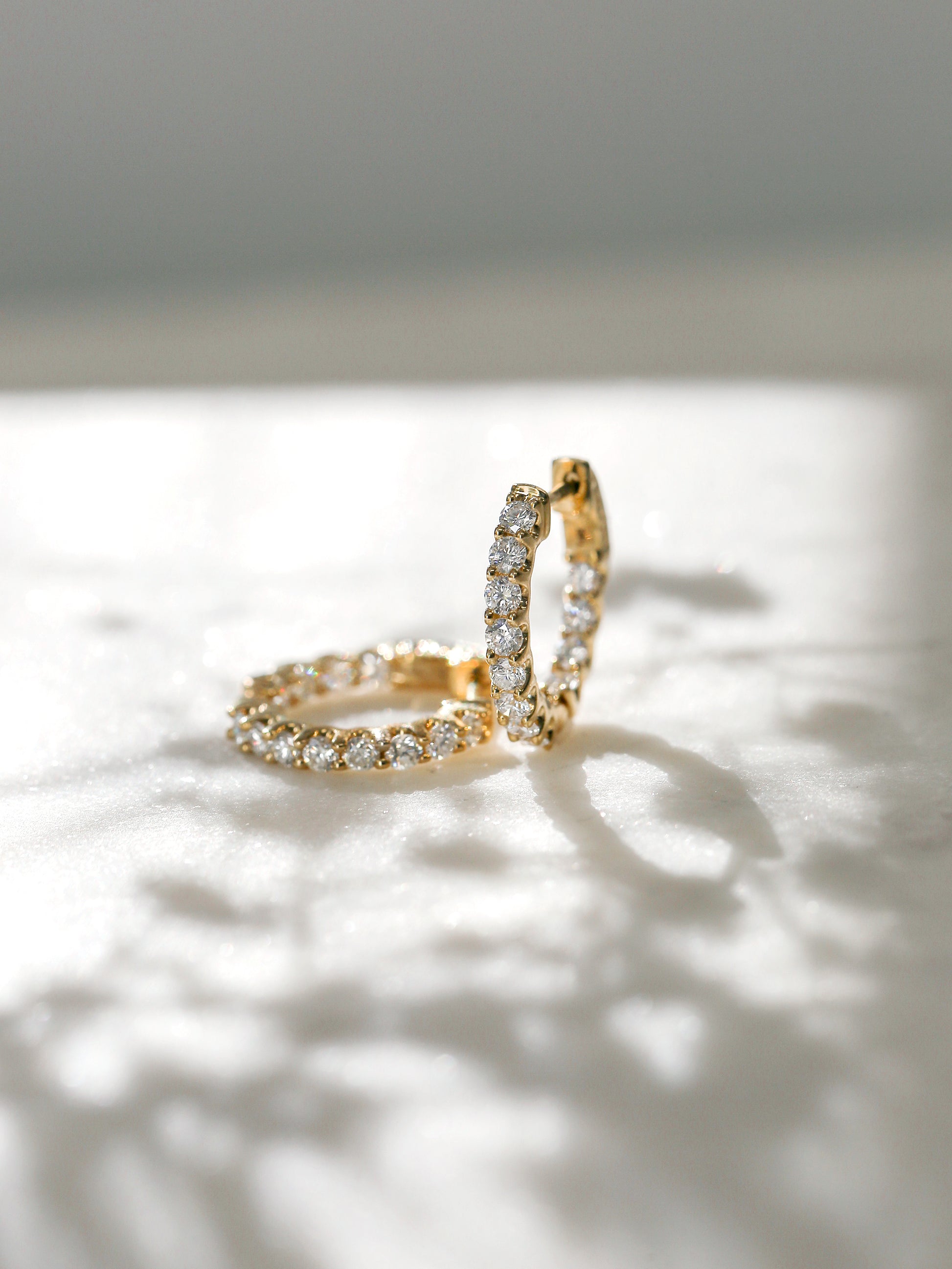 1 Carat Natural Diamond Inside Out Huggies