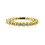 Kobelli Ribbed Bezel Diamond Band 10k Yellow Gold