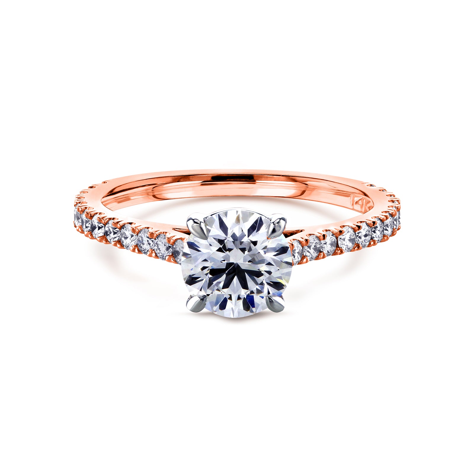 1.35 Carat Natural Diamond Near Eternity Martha Ring