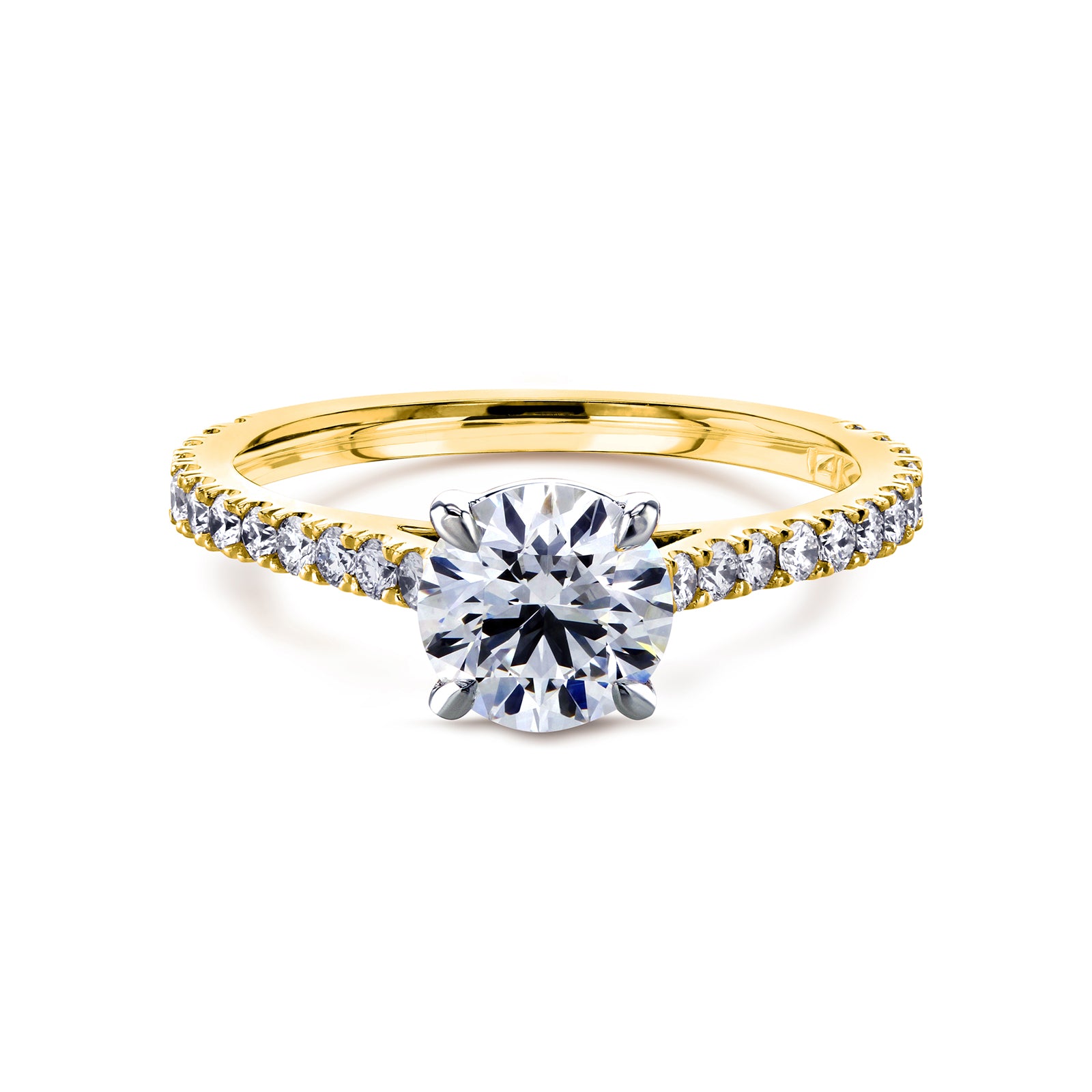 1.35 Carat Natural Diamond Near Eternity Martha Ring