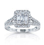 0.75 Carat Natural Diamond Cluster Split Ring
