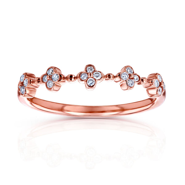 Quad Cluster Diamond Pattern Band