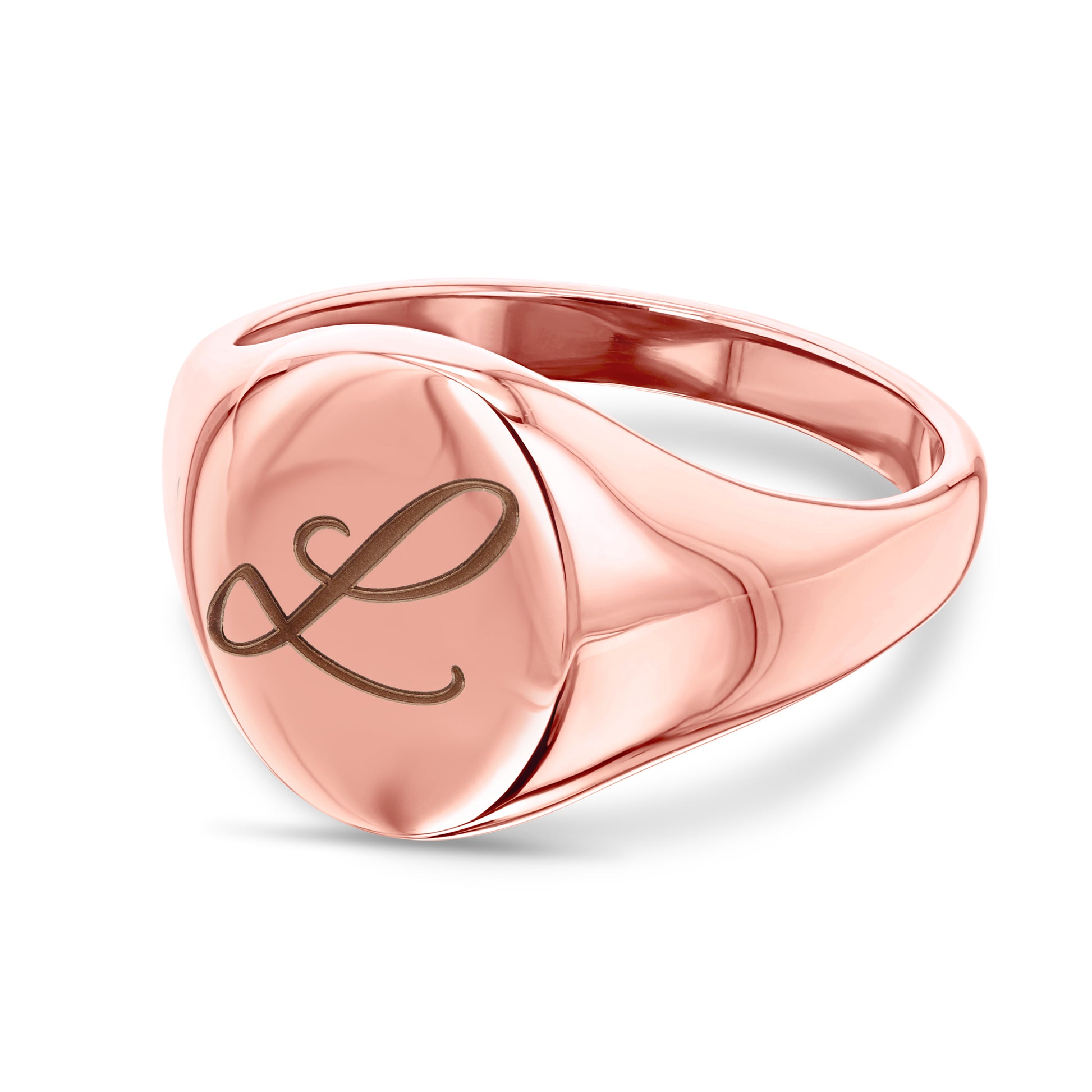 Plain Gold Oval Signet Ring