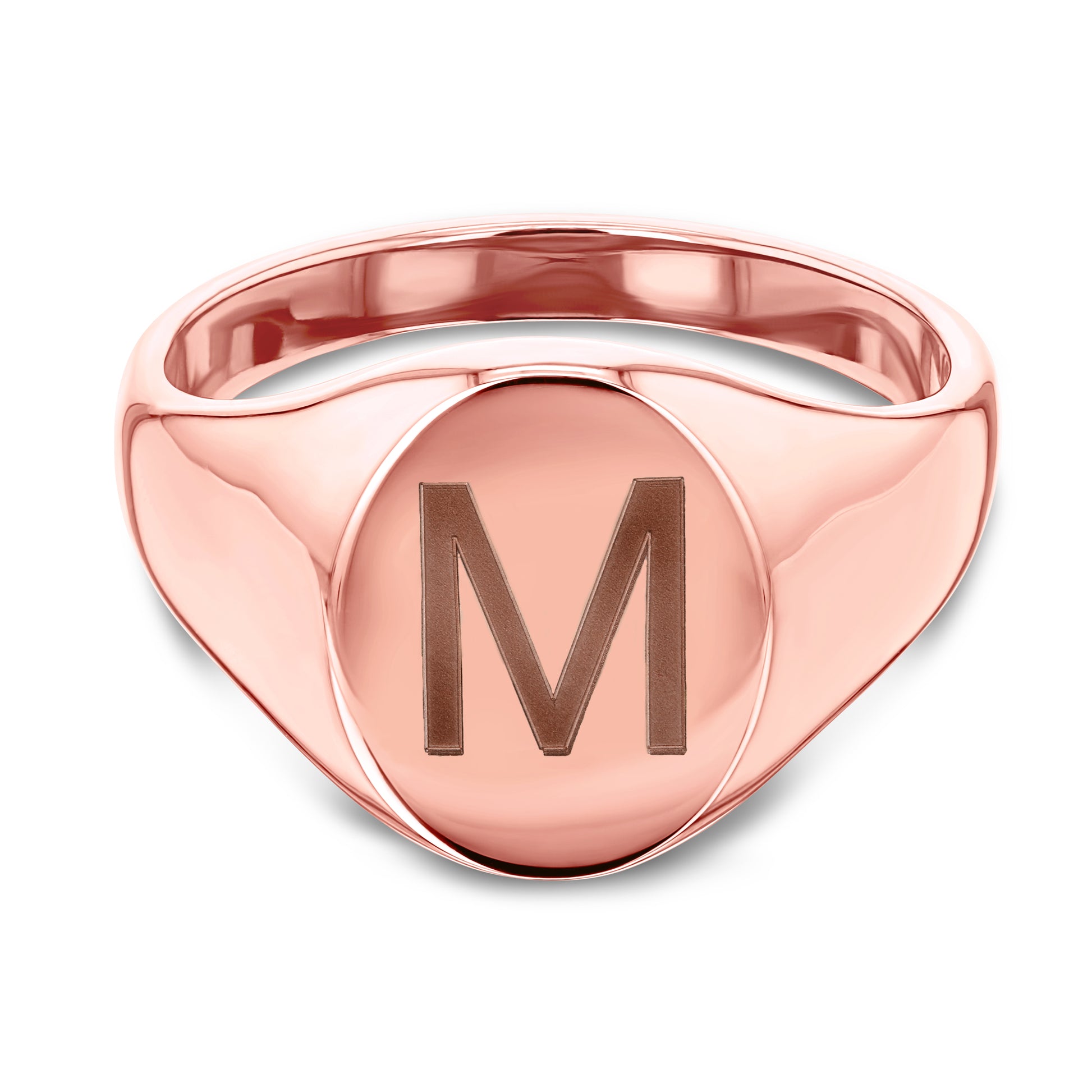 Plain Gold Oval Signet Ring