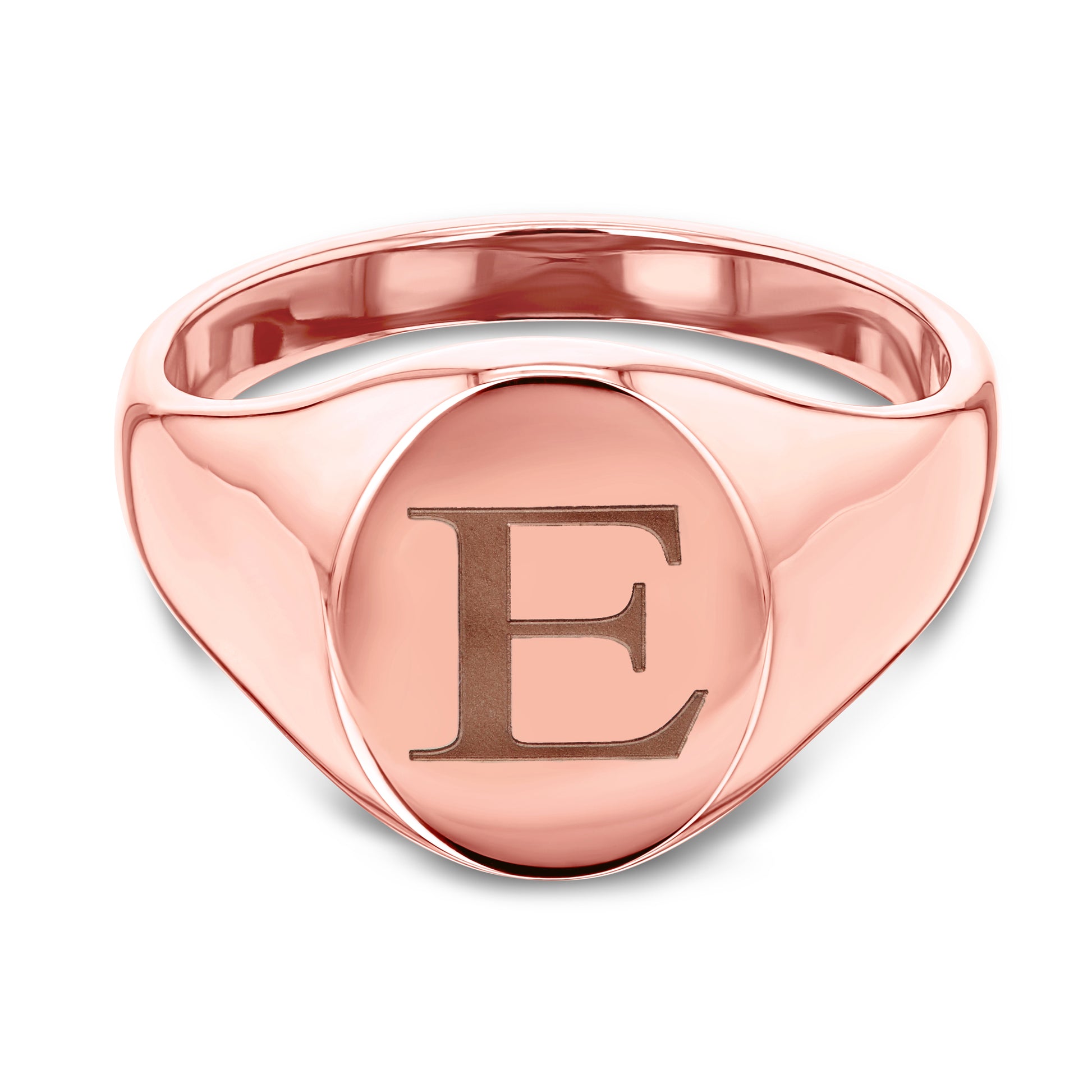 Plain Gold Oval Signet Ring