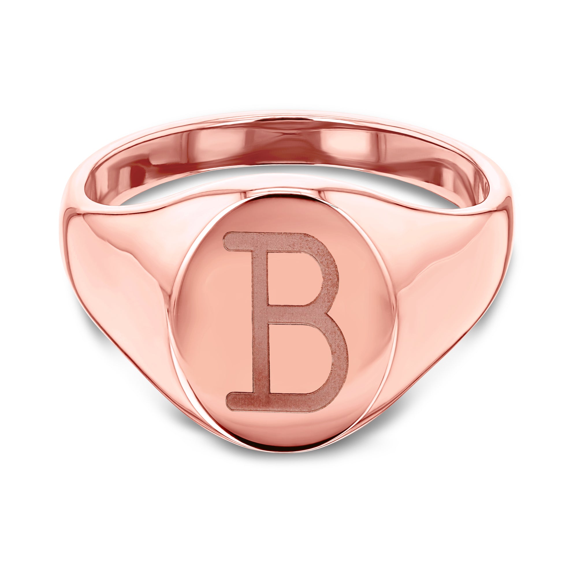 Plain Gold Oval Signet Ring