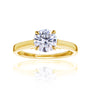 1 Carat Moissanite Solitaire Dawn Ring - yellow gold option