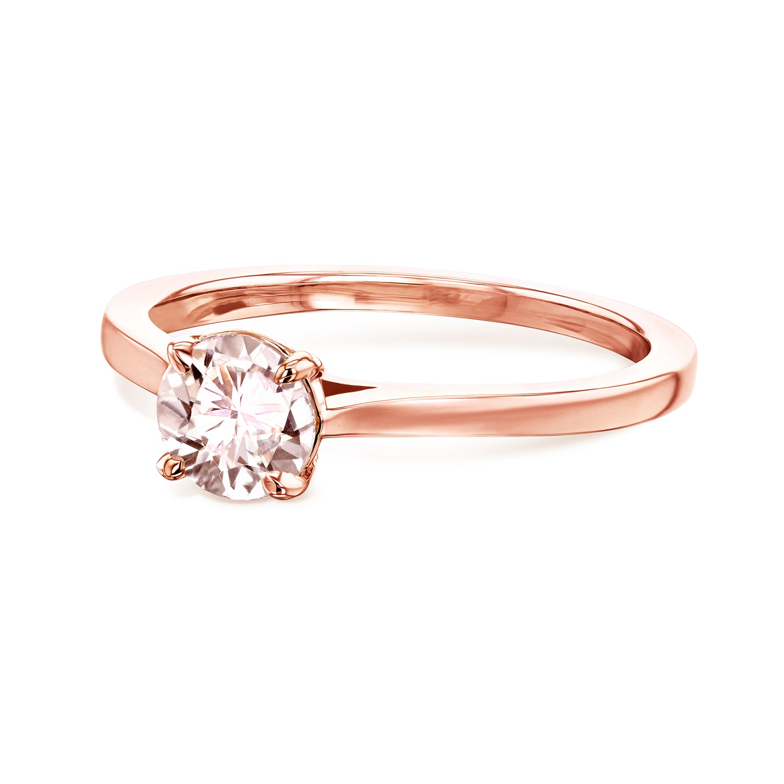 5mm Morganite Solitaire Melinda Ring