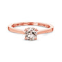 5 mm Morganite Solitaire Melinda Ring - rose gold option